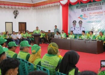 Wali kota Kotamobagu Lepas Kontingen Menuju Porprov Sulut